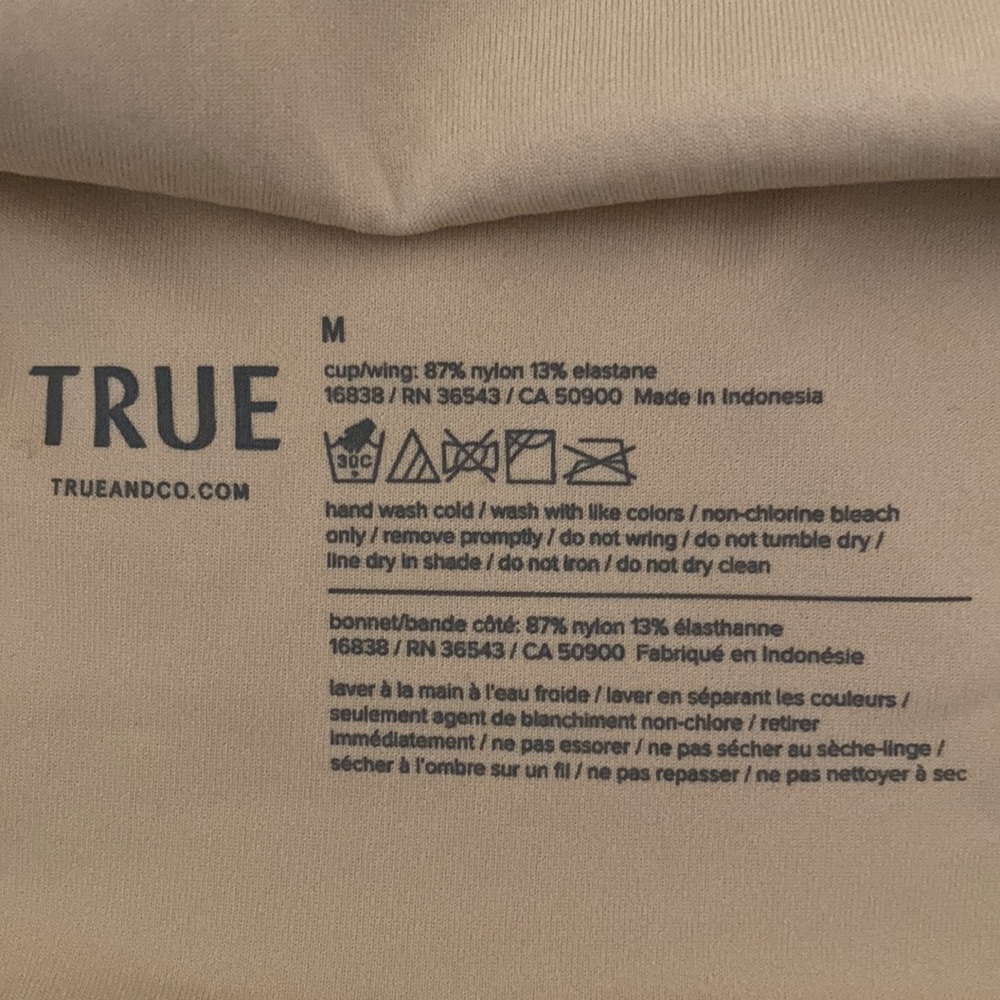 True & Co. Beige Seamless Light Molding Bra - Picture 3 of 4